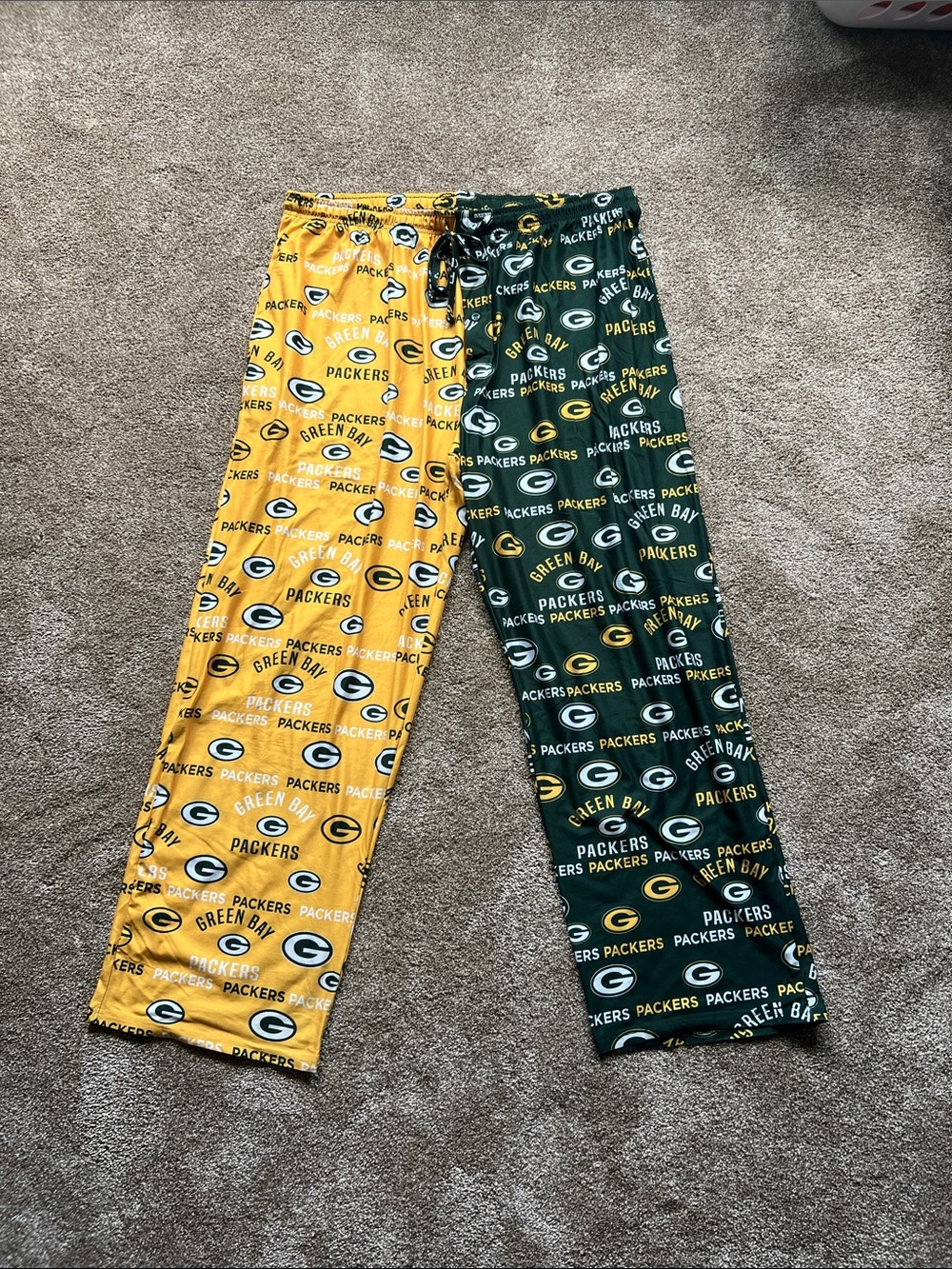 NFL Green Bay Packers Yellow & Green Kids Pajama Pants